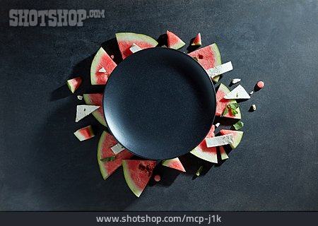 
                Teller, Wassermelone                   