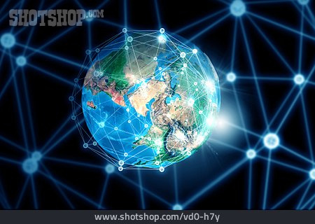 
                Global, Netzwerk, Vernetzt                   
