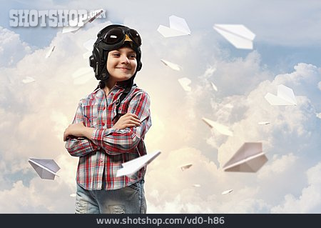 
                Traum, Pilot, Papierflugzeug, Traumberuf                   