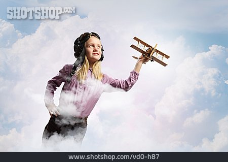 
                Mädchen, Berufswunsch, Pilotin                   