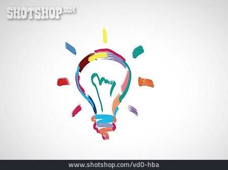 
                Idee, Glühbirne, Kreativität                   
