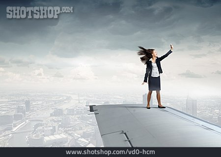 
                Business Woman, Business Travel, Risk                   
