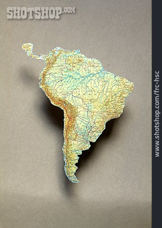 
                Landkarte, Südamerika, Kontinent                   