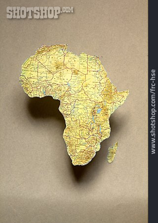 
                Landkarte, Afrika, Kontinent                   