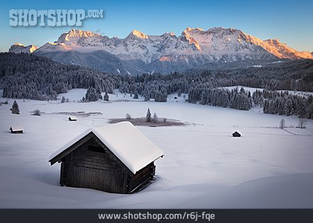 
                Winterlandschaft, Alpen, Bayern                   