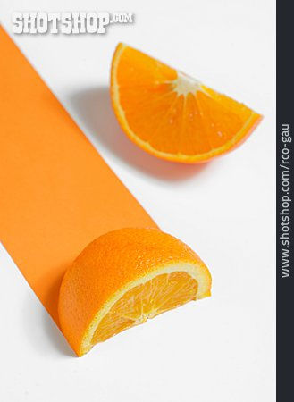 
                Orange, Halbiert                   