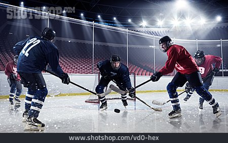 
                Eishalle, Eishockeyspieler                   