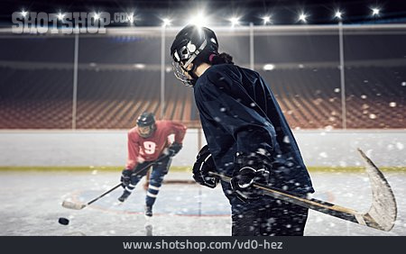 
                Zweikampf, Eishockeyspieler                   