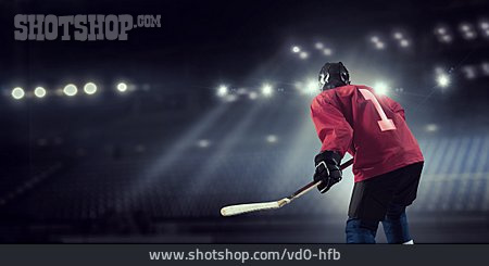 
                Hockeyschläger, Eishockeyspieler                   