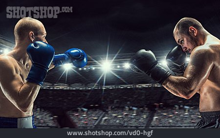 
                Wettkampf, Boxer, Boxkampf                   