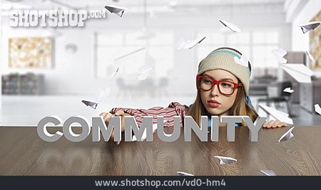 
                Gemeinschaft, Community, Social Media                   