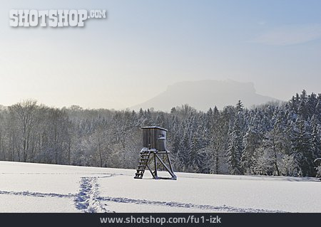 
                Winterlandschaft, Elbsandsteingebirge, Lilienstein                   
