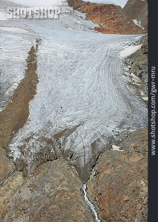 
                Gletscherschmelze, Wildspitze, Rofenkarferner                   