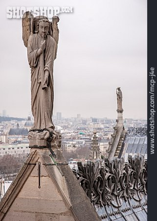 
                Engel, Notre Dame De Paris, Kirchendach                   