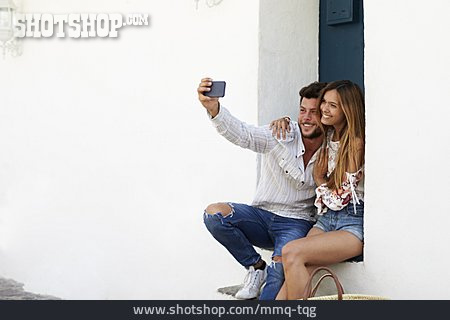 
                Paar, Verliebt, Selfie                   