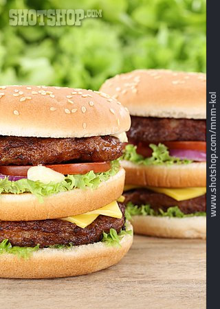 
                Burger, Doppel-cheeseburger                   