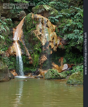 
                Wasserfall, Sao Miguel, Regenwald                   