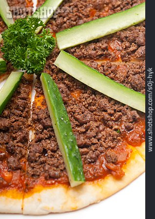 
                Fladenbrot, Lahmacun, Türkische Pizza                   