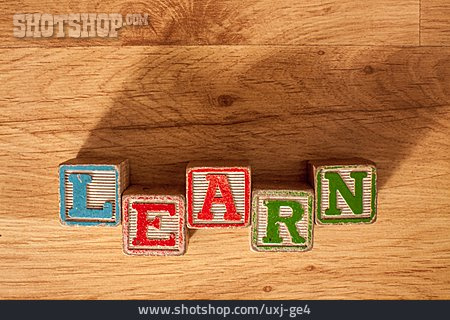 
                Lernen, Buchstabenwürfel, Learn                   