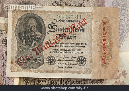 
                Banknote, Inflation, Reichsmark                   