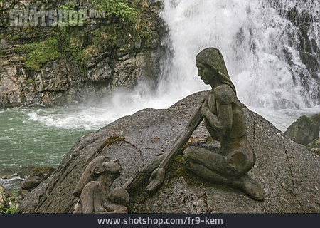 
                Wasserfall, Skulptur, Sand In Taufers, Reinbachwasserfälle                   