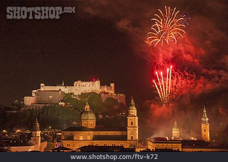 
                Feuerwerk, Salzburg                   