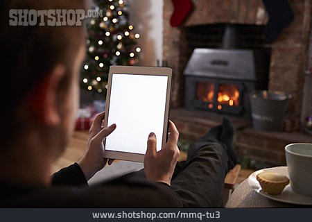 
                Textfreiraum, Weihnachten, Nachricht, Tablet-pc                   
