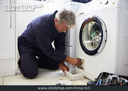 
                Arbeit & Beruf, Reparieren, Reparatur, Defekt, Elektriker, Installateur, Waschmaschine                   