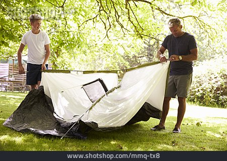 
                Vater, Sohn, Zelten, Camping                   