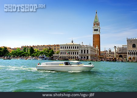 
                Boot, Venedig, Campanile, San Giorgio Maggiore                   