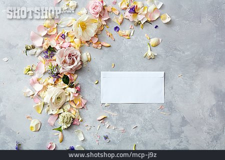 
                Briefumschlag, Einladung, Floristik                   