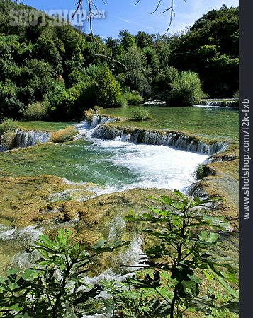 
                Wasserfall, Nationalpark, Krka                   