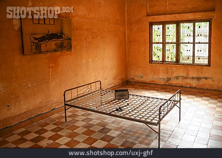 
                Gefängnis, Gefängniszelle, Phnom Penh, Tuol-sleng-genozid-museum                   