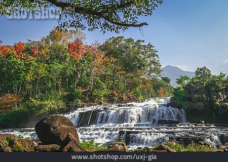 
                Wasserfall, Wildnis, Laos                   