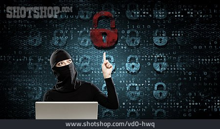 
                Warnung, Kriminalität, Warnen, Datendiebstahl, Sicherheitslücke, Programmierung, Hacking                   