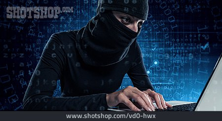 
                Digital, Datenklau, Code, Internetkriminalität, Sicherheitslücke, Hackerin, Hacking, Aktivistin                   