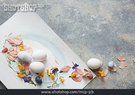 
                Ostern, Blütenblätter, Aquarell, Festlich                   