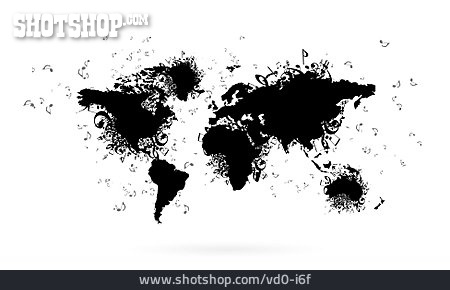 
                Music, International, World Map, World Music                   
