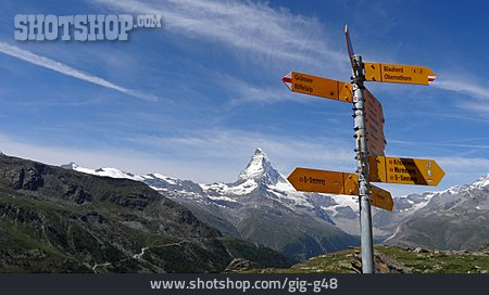 
                Wegweiser, Matterhorn                   