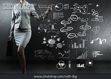 
                Geschäftsfrau, Präsentation, Produktentwicklung                   