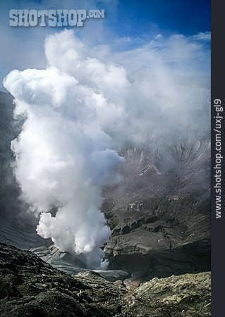 
                Vulkanisch, Kraterlandschaft, Java                   