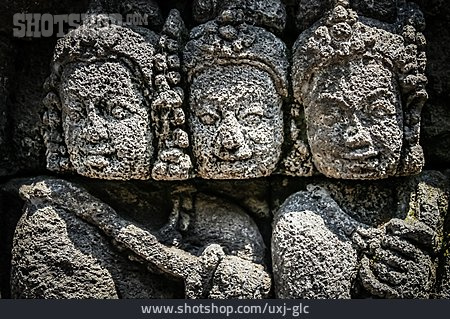 
                Relief, Tempelanlage, Borobudur                   