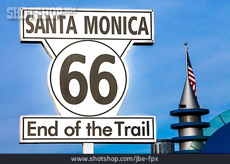 
                Santa Monica, Route 66, Santa Monica Pier                   