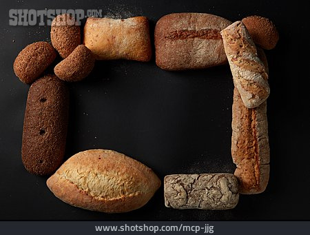 
                Textfreiraum, Rahmen, Brot, Brötchen                   