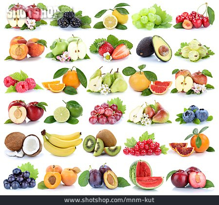 
                Gesunde Ernährung, Früchte, Collage                   
