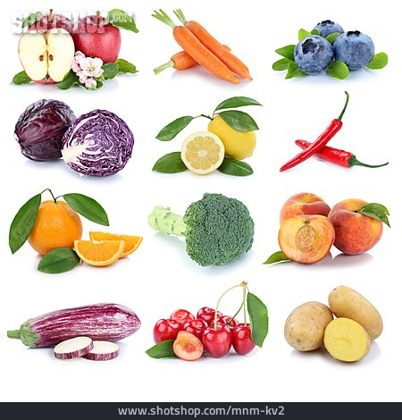 
                Gesunde Ernährung, Gemüse, Früchte                   