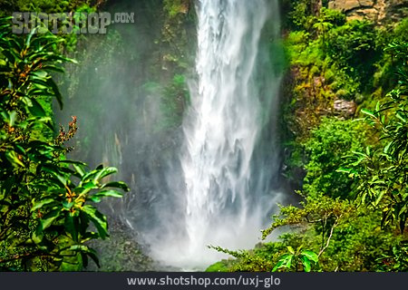 
                Wasserfall, Wildwasser, Sumatra, Tongging, Sipisopiso                   