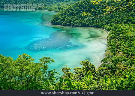 
                Natur, Bucht, Regenwald, Lagune, Indonesien, Sundainseln                   