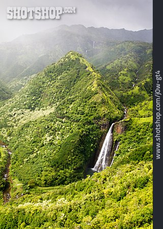 
                Wasserfall, Hanapepe Valley, Manawaiopuna Falls                   
