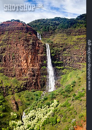 
                Wasserfall, Hawaii, Kauai, Waipoo Falls                   